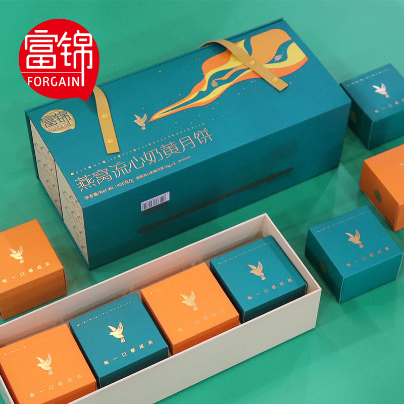 富锦燕窝流心奶黄月饼K款400g