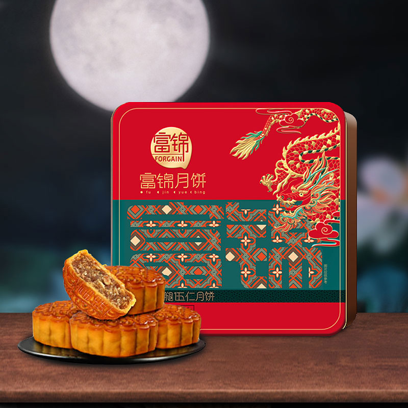 富锦金华火腿伍仁月饼M款680g